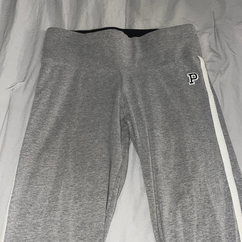 gray PINK leggings